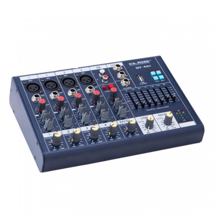 Mixer mini | Bộ trộn âm thanh chuyên nghiệp 6 kênh cho micro | EA ROBE WF-6G