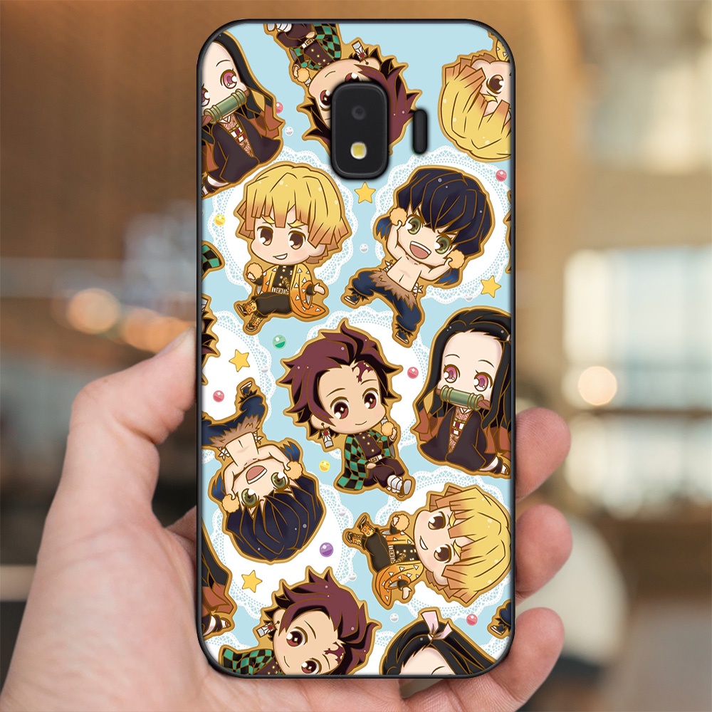 Ốp lưng Samsung J2 Core, J2 Pro 2018 viền đen in hình Zenitsu Kimetsu no Yaiba