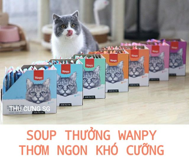 Sốt thưởng cho mèo Wanpy gói 80g