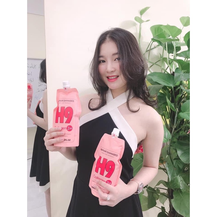 Hấp Siêu Phục Hồi Tóc Hư Tổn COLLAGEN H9 - 500ml Cao Cấp