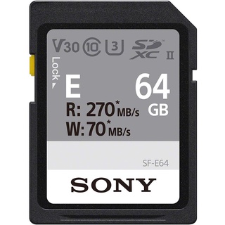 Thẻ nhớ Sony 64GB SF-E64 270-70 MB/s U3 4K - Chính hãng