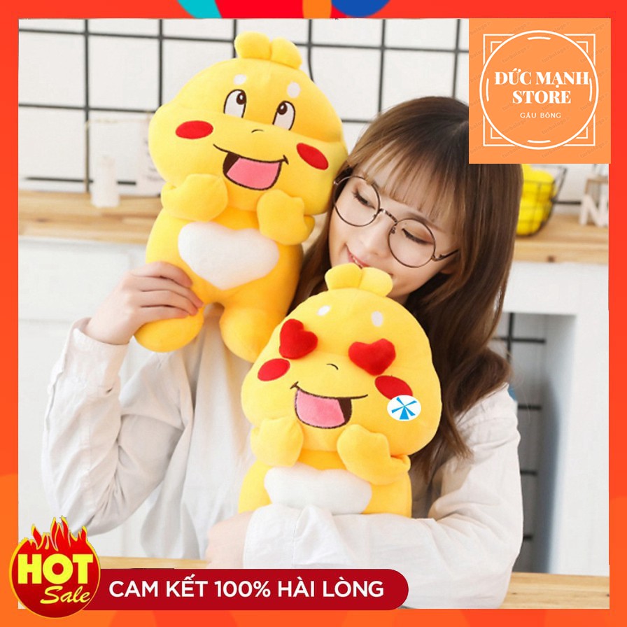 Gối Ôm Tạo Hình Khủng Long Lai Ong QooBee Agapi Cực Dễ Thương Kích Cỡ 30cm-100cm