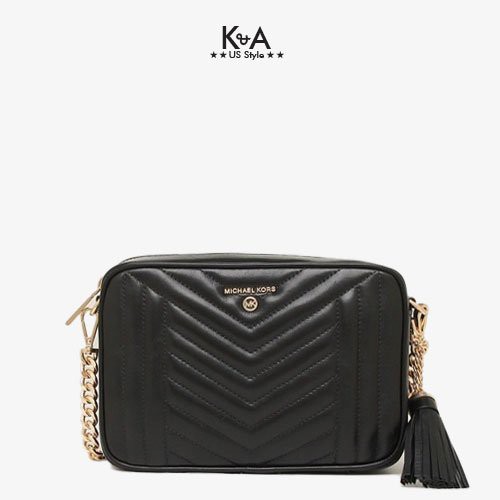 Túi xách Michael Kors đeo chéo chính hãng Jet Set Charm Camera Leather Bag