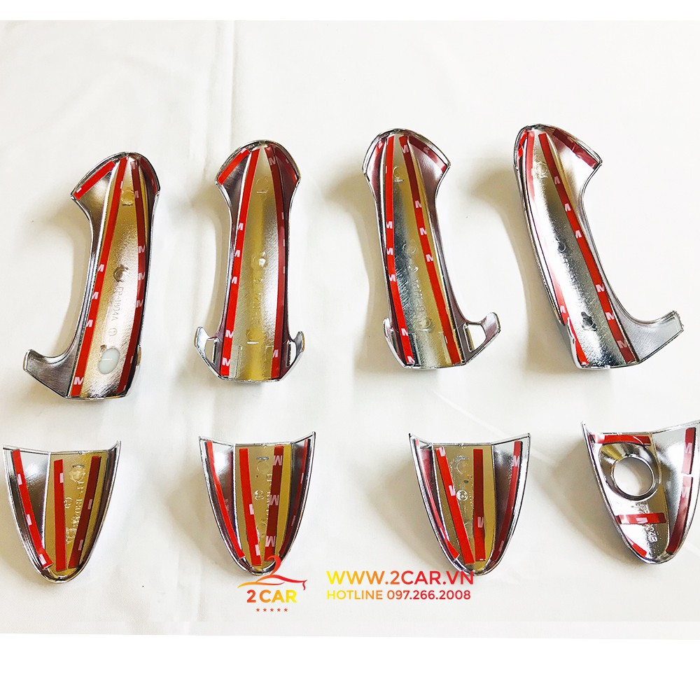 Bộ ốp tay, hõm xe Honda Jazz 2018-2020 mạ crom cao cấp