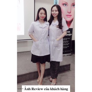 Áo Blu / Áo Y Tá dáng dài Nữ cộc tay loại đẹp