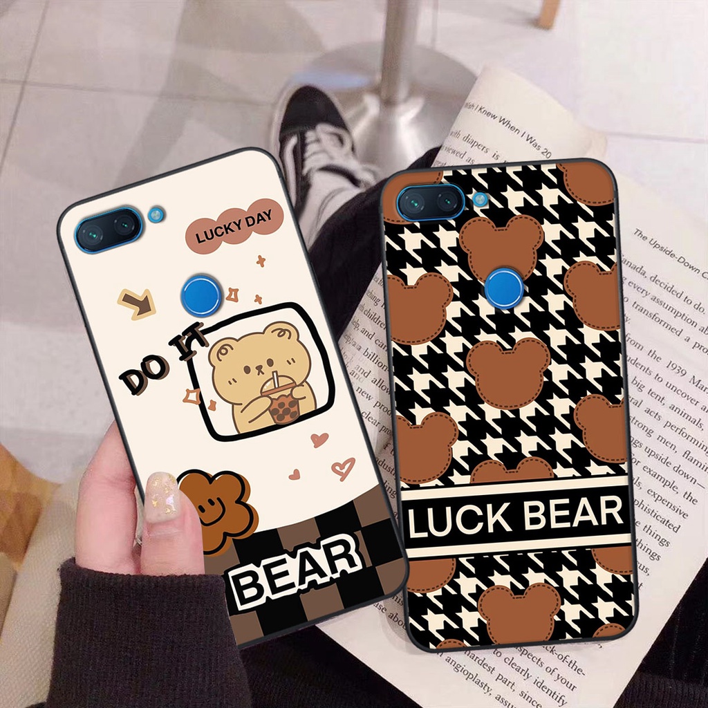 Ốp lưng Xiaomi MI 8 LITE happy day, gấu bear dễ thương - BỀN - ĐẸP -BAO GIÁ TOÀN THỊ TRƯỜNG