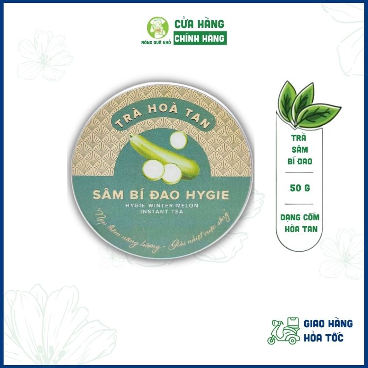 Trà Sâm Bí Đao La Hán Quả Hòa Tan Hygie Detox Cơ Thể Thanh Nhiệt, Trà Thảo Mộc Đẹp Da 50gr