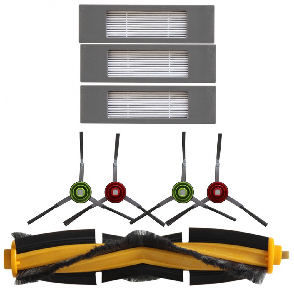 Bộ Chổi Chính / Tấm Lọc Thay Thế Chất Lượng Cao Cho Máy Hút Bụi Ecovacs Deebot OZMO 920 / 950 / T8 Series