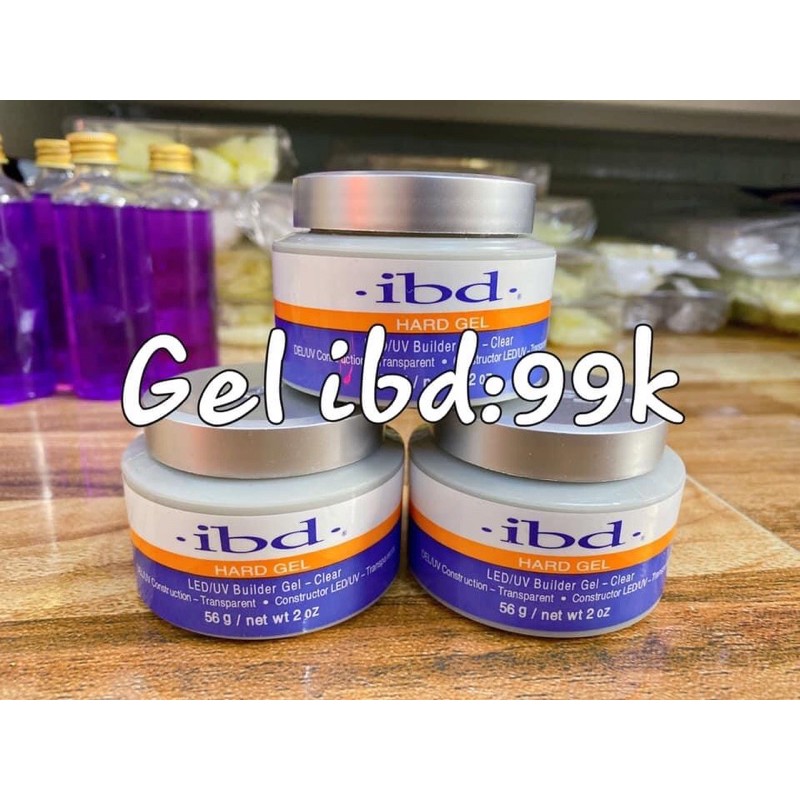 Gel đắp móng IBD , gel ibd chính hãng không nóng 56g