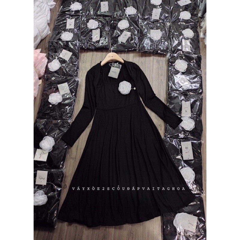 Váy Thiết Kế💄 Váy Siêu Hot kèm Hoa Cài 💃🏻💃🏻💃🏻💃🏻 | BigBuy360 - bigbuy360.vn