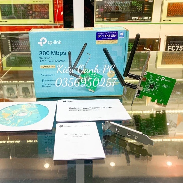 Cạc mạng không dây TP-Link TL-WN881ND 300Mbps