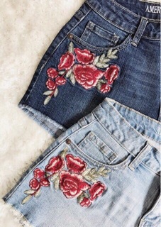 short jeans tua lai thiêu hoa