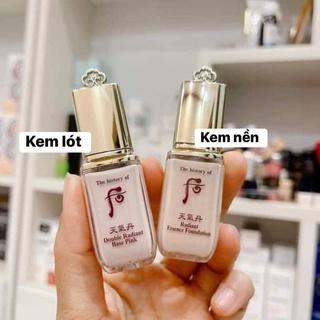 Kem lót, kem nền Whoo mini chai 8ml