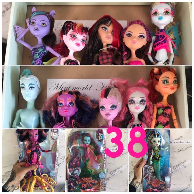 Búp bê MH eah ever after high chính hãng, full đồ monster high. Mã s38