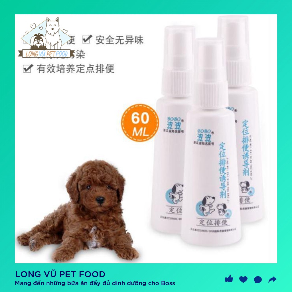Xịt hướng dẫn đi vệ sinh đúng chỗ cho chó mèo BoBo - Long Vũ Pet Food