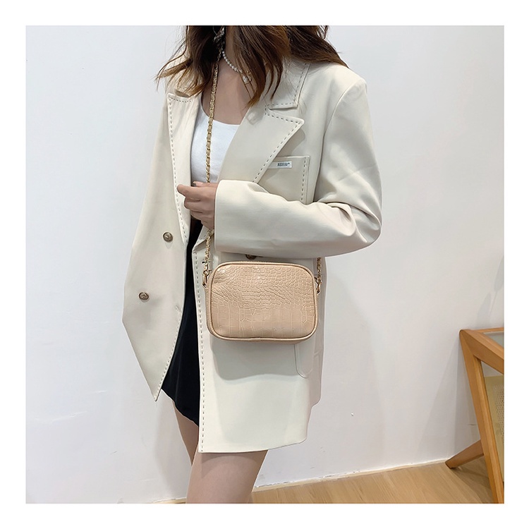 Túi Đeo JASMIN NOIR Chéo Vai Họa Tiết Da Cá Sấu Thời Trang Sành Điệu Cho Nữ