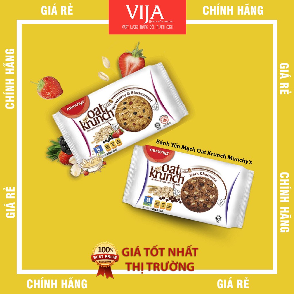 [208gram] Bánh Yến Mạch Oat Krunch | BigBuy360 - bigbuy360.vn