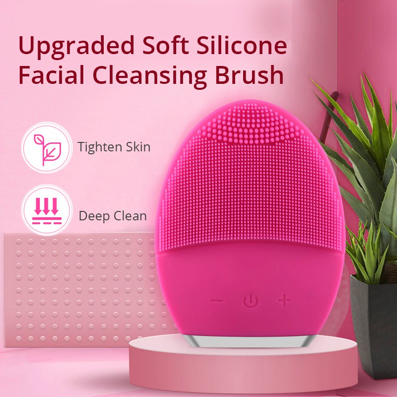 Máy Massage Rửa Mặt Silicon Mềm Mại Công Nghẹ Rung Dành Cho Da Nhạy Cảm – Làm Sạch Sâu Giúp Làn Da Mịn Màng Khỏe