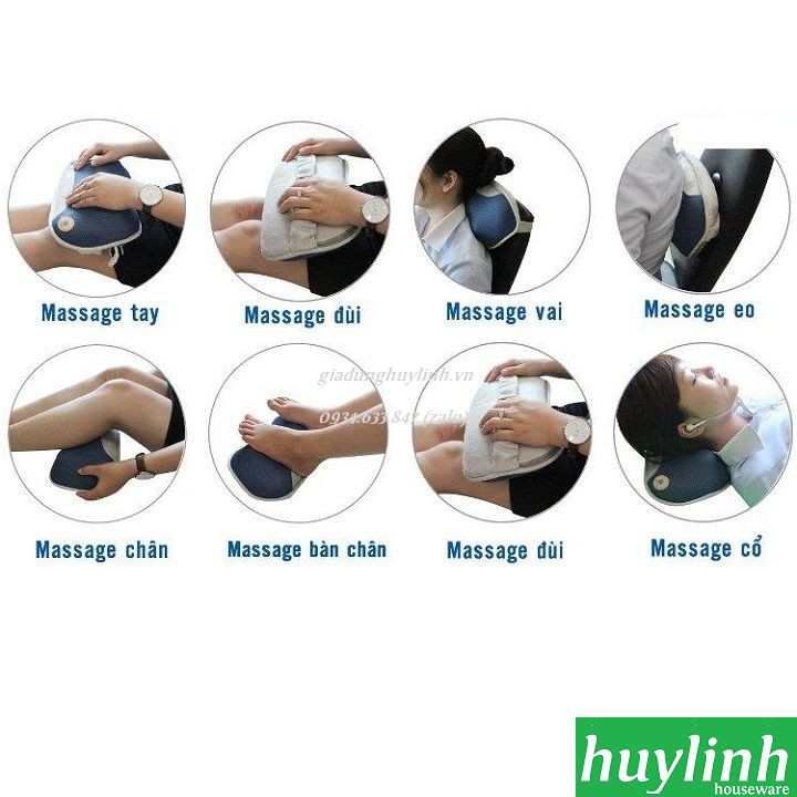 FREESHIP Gối massage Buheung Korea MK-316 New (Gối mát xa)