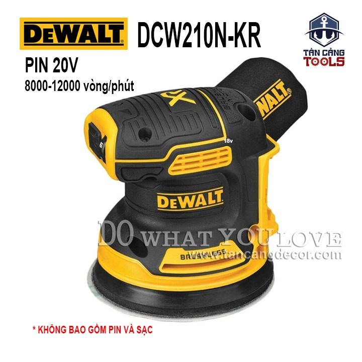 Máy Chà Nhám Tròn Dùng Pin DeWalt 20V DCW210N-KR ( Thân Máy )