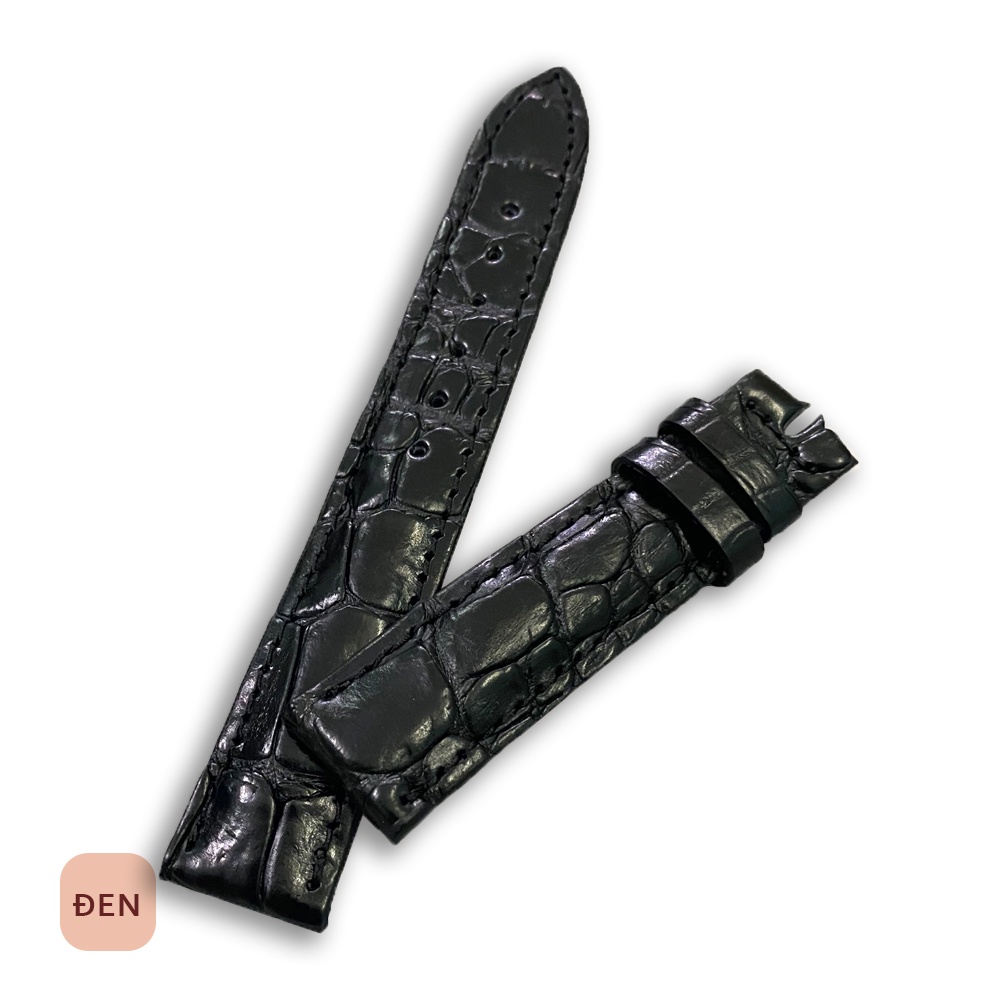 Dây đồng hồ da cá sấu TIẾN CÔNG trẻ trung thời trang đủ size DD1004