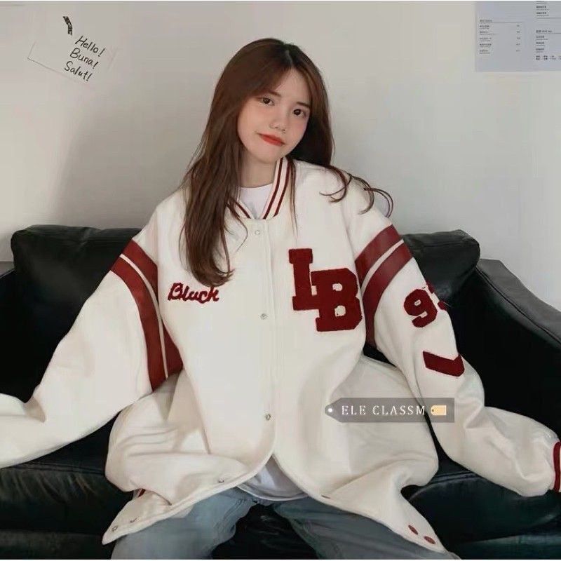 [ORDER] Bomber phối da 2 màu trắng, đen ullzang - Có ảnh thật | BigBuy360 - bigbuy360.vn