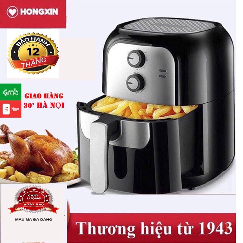 Nồi chiên không dầu chính hãng HONGXIN rh957, nồi nướng cơ dung tích 6 lít công suất lớn tiết kiệm điện