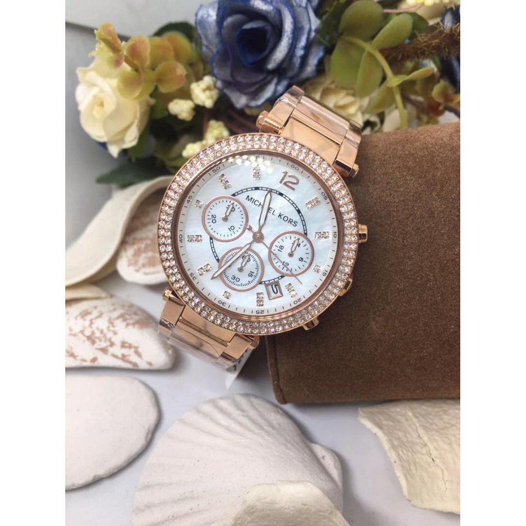 Đồng Hồ Nữ Michael Kors MK5491 - Chế Độ Bấm Giờ Với 3 Mặt Số Phụ Và 3 Núm Điều Chỉnh