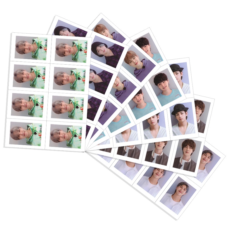 Hộp 3 tấm ảnh thẻ các thành viên trong nhóm nhạc BTS