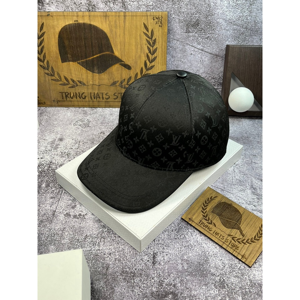 Nón kết, mũ lưỡi trai nam nữ LV Viền Da vải Kaki mịn thời trang cá tính chuẩn phong cách (Ảnh thật)