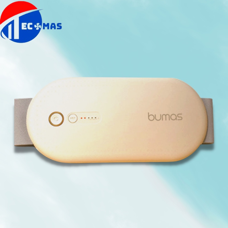 Máy massage bụng, lưng giảm đau Bumas 2 chế độ Đai massage sưởi ấm hồng ngoại Làm mờ vết rạn da Thúc đẩy tuần hoàn máu