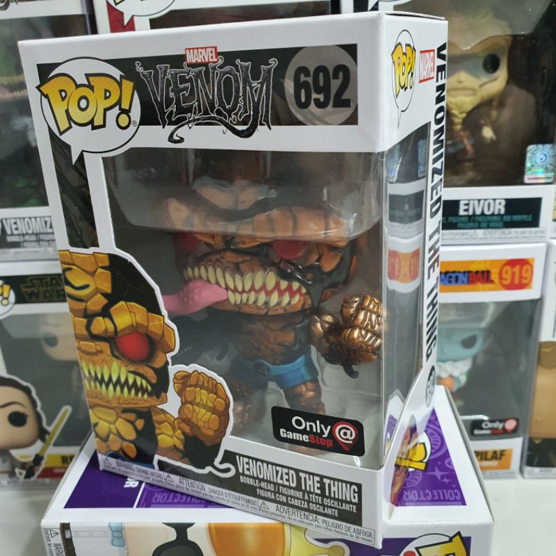 Đồ chơi mô hình funko pop 692 Venomized The Thing (Metallic) - Marvel