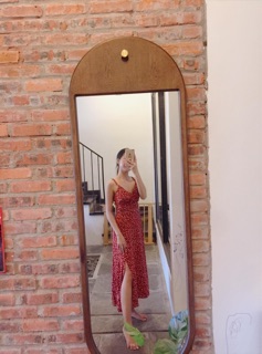 (có ảnh thật) Váy dây vintage dáng dài