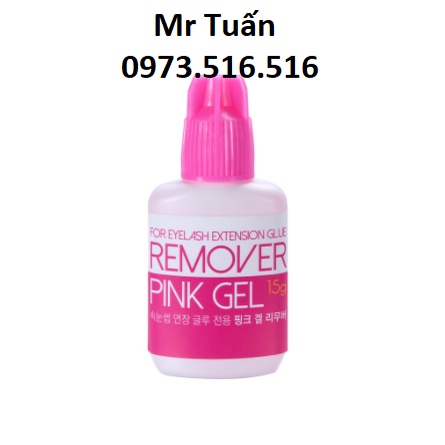 REMOVER CLEAR GEL ( HỒNG) tháo mi hồng, gỡ mi. dụng cụ nối mi- mr Tuấn