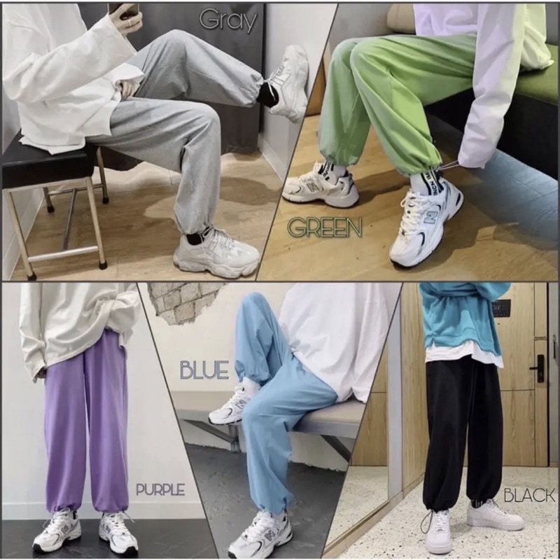 Quần jogger nam ống rộng SIB Clothing có dây rút lưng thun SIB034