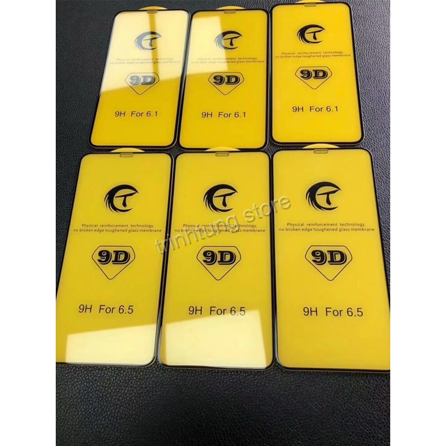 Kính cường lực 9D chống vân tay iP6 / 6p/ 6s/ 6sp/ 7/ 7p/ 8/ 8p/ X/ XR/ XS/ XSMax/ 11/ 11Pro/ 11ProMax