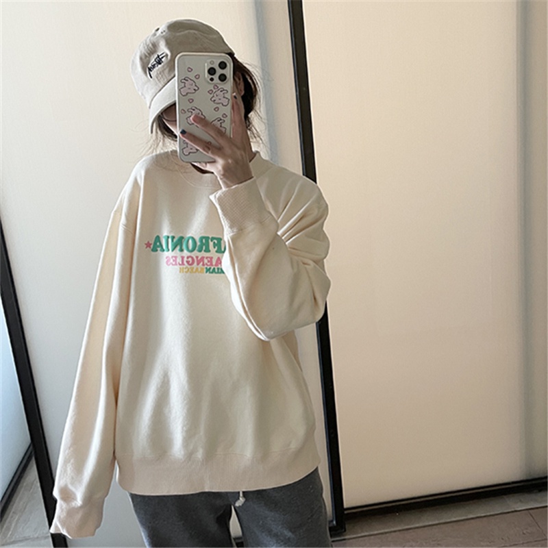 NRVP Áo Hoodie Thiết Kế Đơn Giản Thời Trang Hàn Quốc Cho Nữ