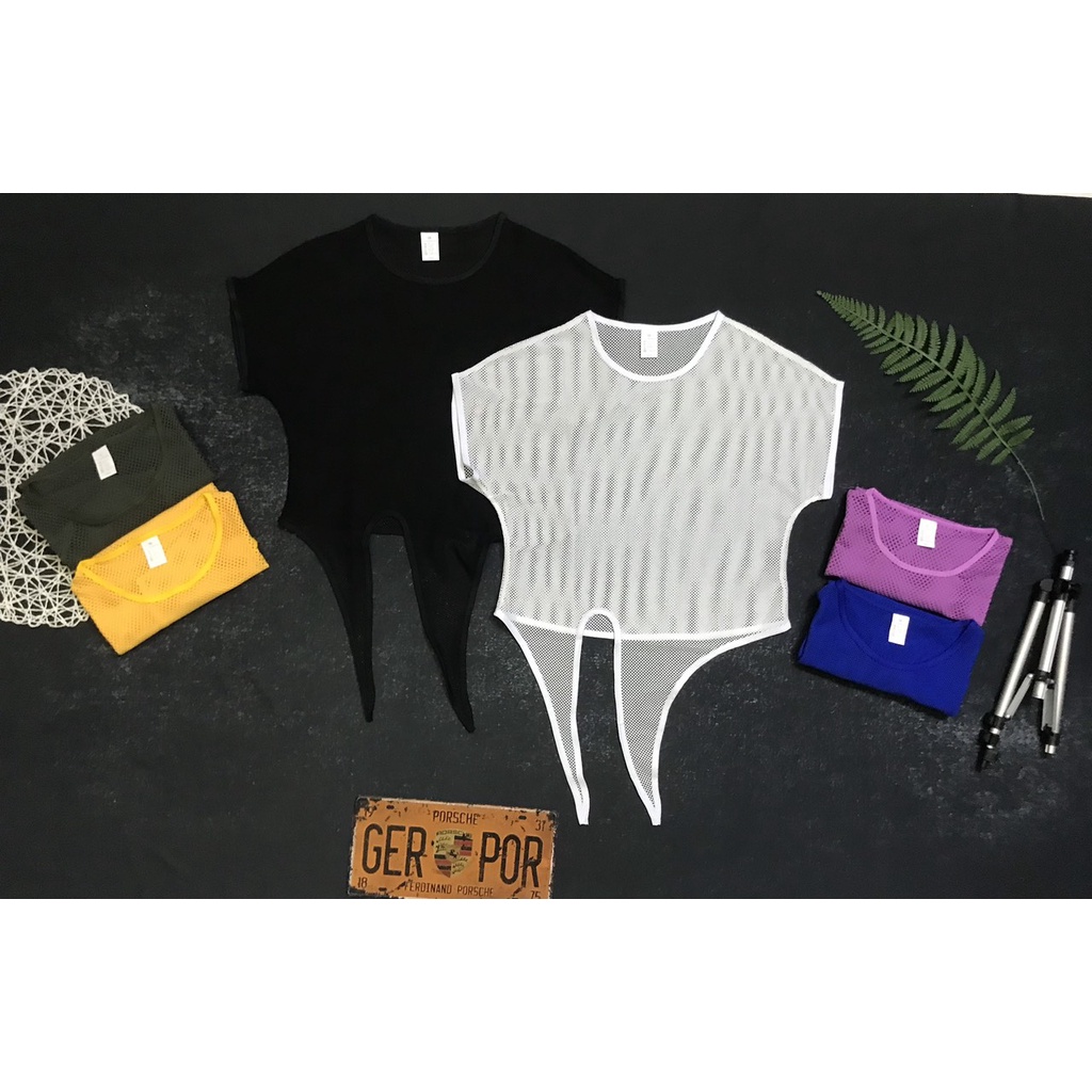 Áo Croptop Lưới Nữ Thể Thao Cá Tính Cho Các Bạn Nữ Năng Động