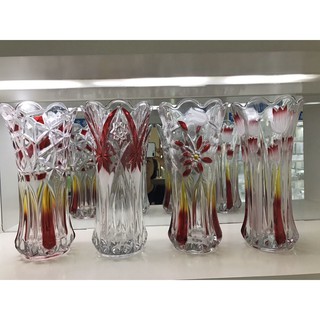Lọ hoa thủy tinh pha lê miệng loe 35cm