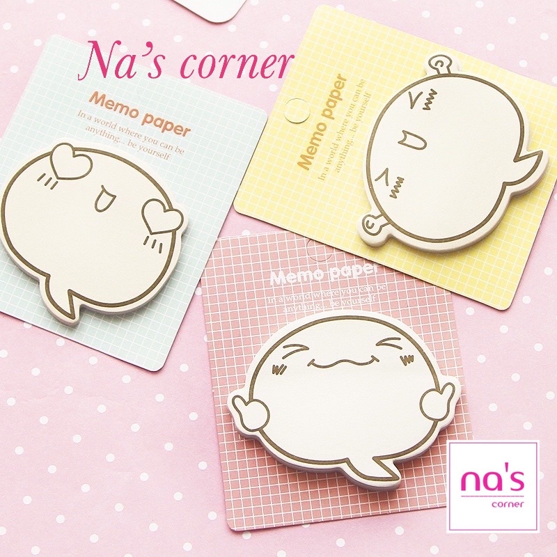 Giấy note ghi chú hình cảm xúc cute đáng yêu