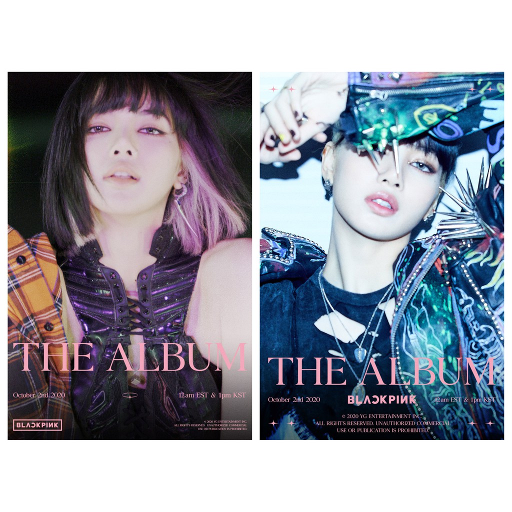 Bộ 10 poster khổ A4, A5 BLACKPINK - The Album