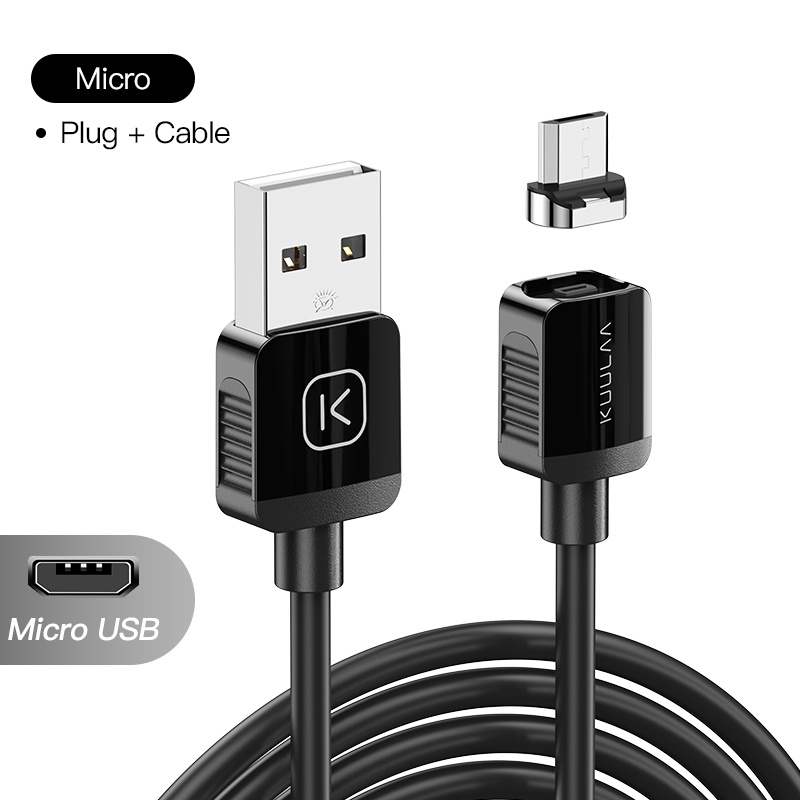 Cáp Sạc Nhanh KUULAA Cổng Micro USB Type C Có Nam Châm Cho iPhone Xiaomi