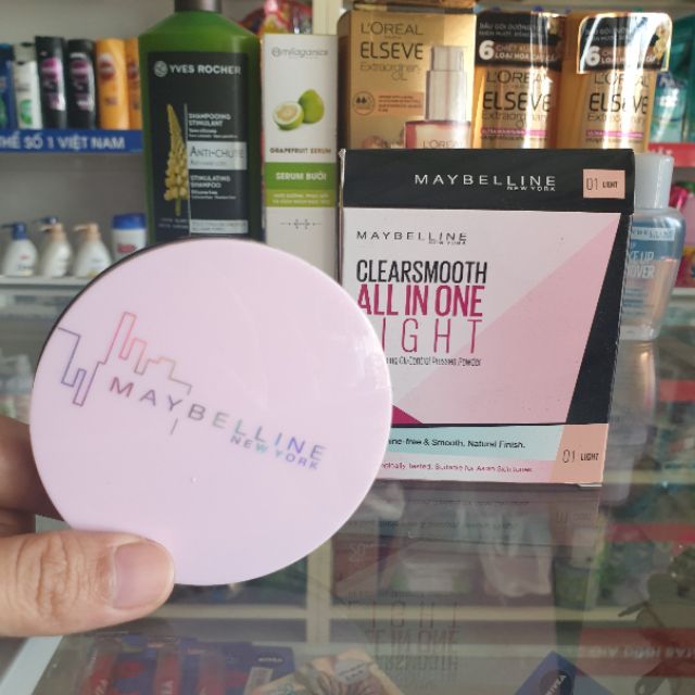 [ Chính Hãng- Hsd 2022] Phấn Mịn Da Chống Nhờn Maybelline Light 01 -9g | BigBuy360 - bigbuy360.vn