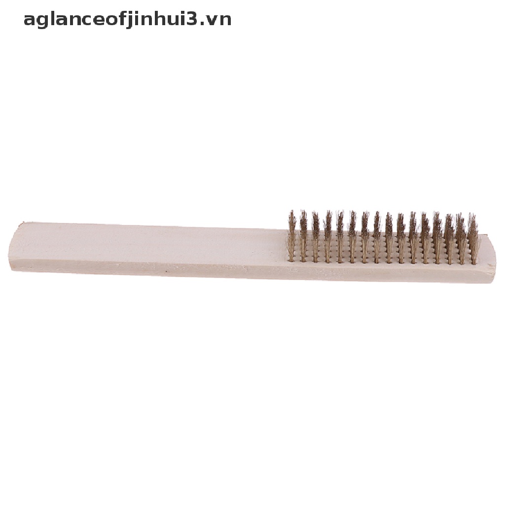 Cọ Dây Đồng Cán Gỗ 208mm Chuyên Dụng Vệ Sinh Kim Loại