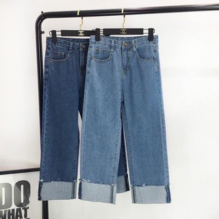 quần jeans gập gấu  có 2 màu