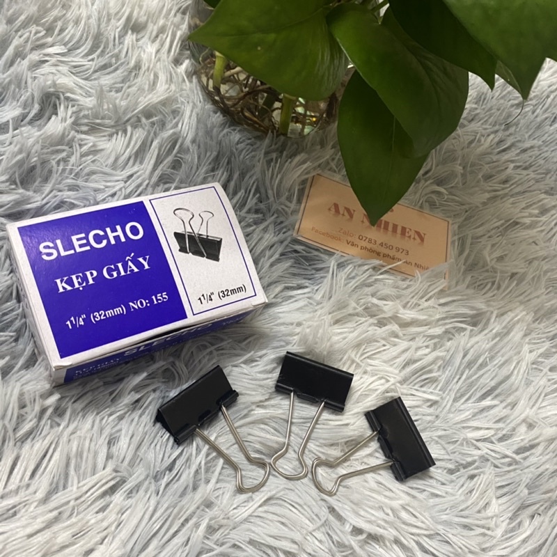 Kẹp Bướm SLECHO Nhiều Kích Thước 15mm/19mm/25mm/32mm - Hộp 12 Cái