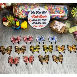 [NEW] Bướm bột3D Size Đại Gắn móng tay, móng chân Set 2 con =60.000