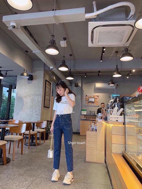 Quần bò suông co dãn túi to hàng qc đẹp QS2511 - NhiNhi Shop