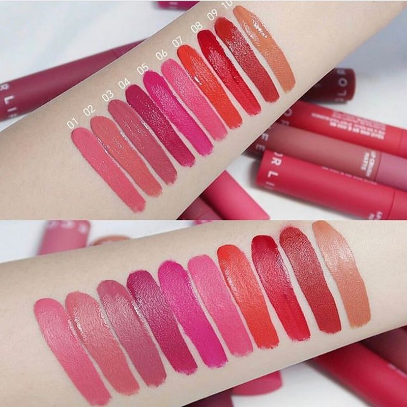 GIÁ SIÊU RẺ Son Kem Siêu Lì It's Skin Life Color Lip Crush Matte Hàng chính hãng