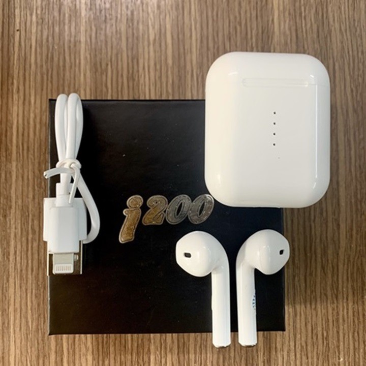 Tai nghe bluetooth Earpods I200 có dock sạc không dây